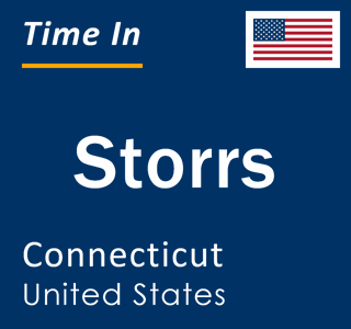 Current local time in Storrs, Connecticut, United States