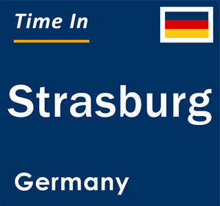 Current local time in Strasburg, Germany