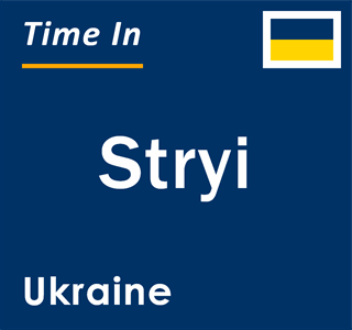 Current local time in Stryi, Ukraine