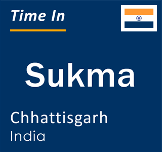 Current local time in Sukma, Chhattisgarh, India