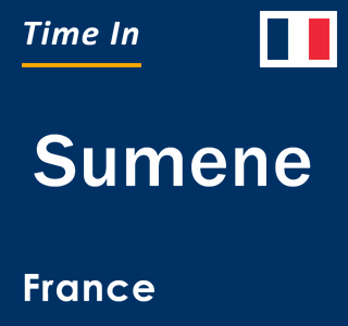 Current local time in Sumene, France