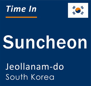 Current local time in Suncheon, Jeollanam-do, South Korea