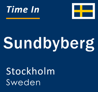 Current local time in Sundbyberg, Stockholm, Sweden