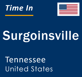 Current local time in Surgoinsville, Tennessee, United States