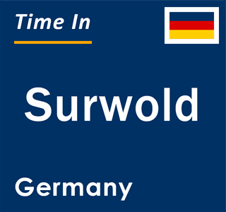 Current local time in Surwold, Germany