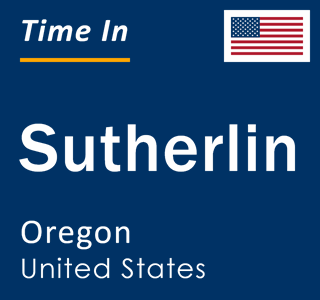 Current local time in Sutherlin, Oregon, United States