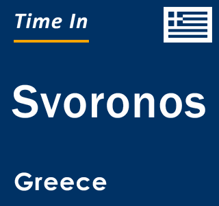 Current local time in Svoronos, Greece