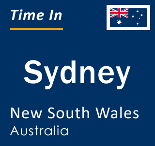 Current local time in Sydney, New South Wales, Australia