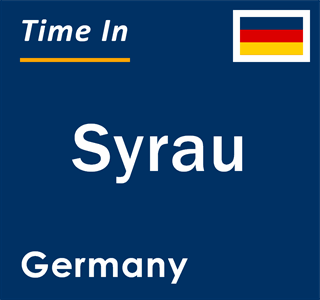 Current local time in Syrau, Germany