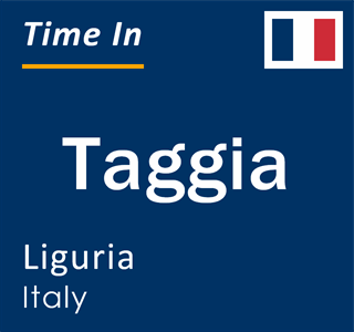 Current local time in Taggia, Liguria, Italy