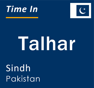 Current local time in Talhar, Sindh, Pakistan