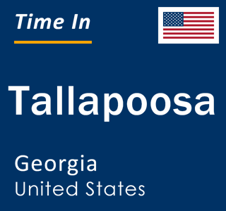 Current local time in Tallapoosa, Georgia, United States