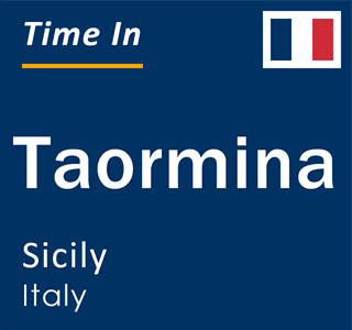 Current local time in Taormina, Sicily, Italy