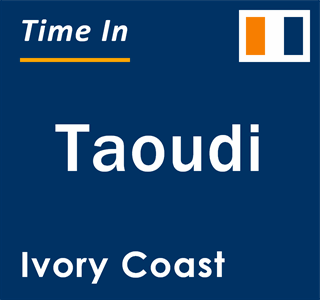 Current local time in Taoudi, Ivory Coast