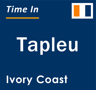 Current local time in Tapleu, Ivory Coast