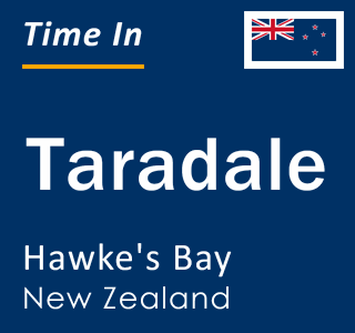 Current local time in Taradale, Hawke's Bay, New Zealand