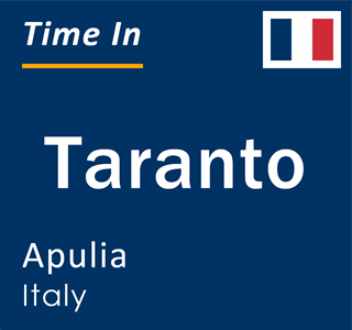 Current local time in Taranto, Apulia, Italy