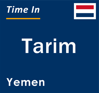 Current local time in Tarim, Yemen