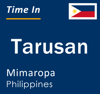 Current local time in Tarusan, Mimaropa, Philippines