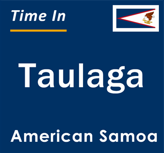 Current local time in Taulaga, American Samoa