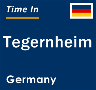 Current local time in Tegernheim, Germany