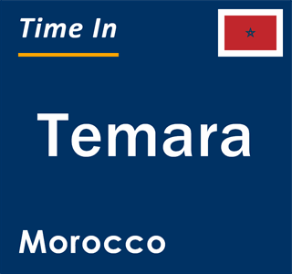 Current local time in Temara, Morocco