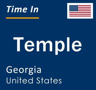 Current local time in Temple, Georgia, United States