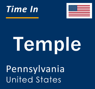 Current local time in Temple, Pennsylvania, United States