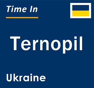 Current local time in Ternopil, Ukraine