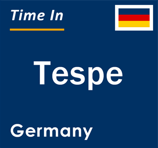 Current local time in Tespe, Germany