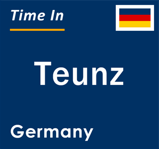 Current local time in Teunz, Germany