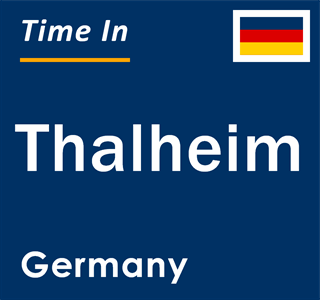 Current local time in Thalheim, Germany