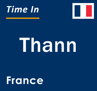 Current local time in Thann, France