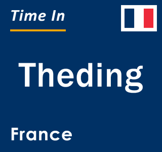 Current local time in Theding, France