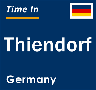 Current local time in Thiendorf, Germany