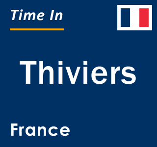 Current local time in Thiviers, France