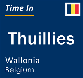 Current local time in Thuillies, Wallonia, Belgium