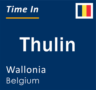 Current local time in Thulin, Wallonia, Belgium