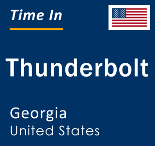 Current local time in Thunderbolt, Georgia, United States