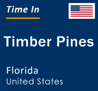 Current local time in Timber Pines, Florida, United States