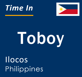 Current local time in Toboy, Ilocos, Philippines