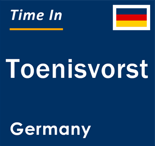 Current local time in Toenisvorst, Germany