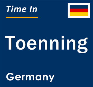 Current local time in Toenning, Germany