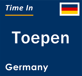 Current local time in Toepen, Germany