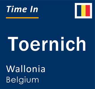 Current local time in Toernich, Wallonia, Belgium