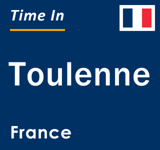 Current local time in Toulenne, France