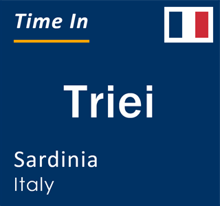 Current local time in Triei, Sardinia, Italy