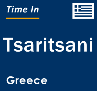 Current local time in Tsaritsani, Greece