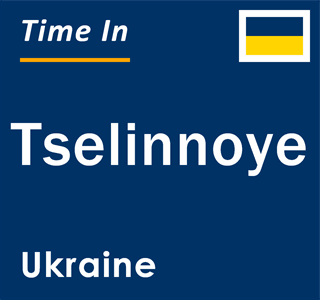 Current local time in Tselinnoye, Ukraine