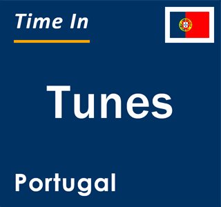 Current local time in Tunes, Portugal